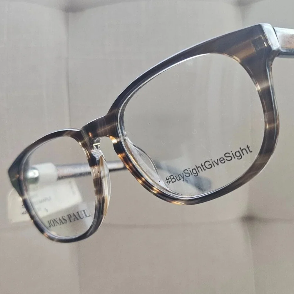 Jonas Paul Young Kid Eyeglasses Frame Striped Maple Ryan/Ruth Glass Eyewear $76